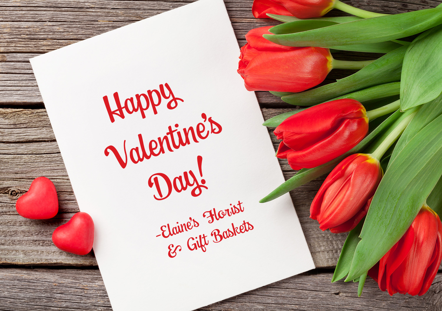 Valentine’s Day Tulips in Houston Elaine's Florist & Gift Baskets