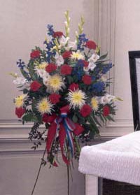 Patriotic Sentiments - Funeral Flowers